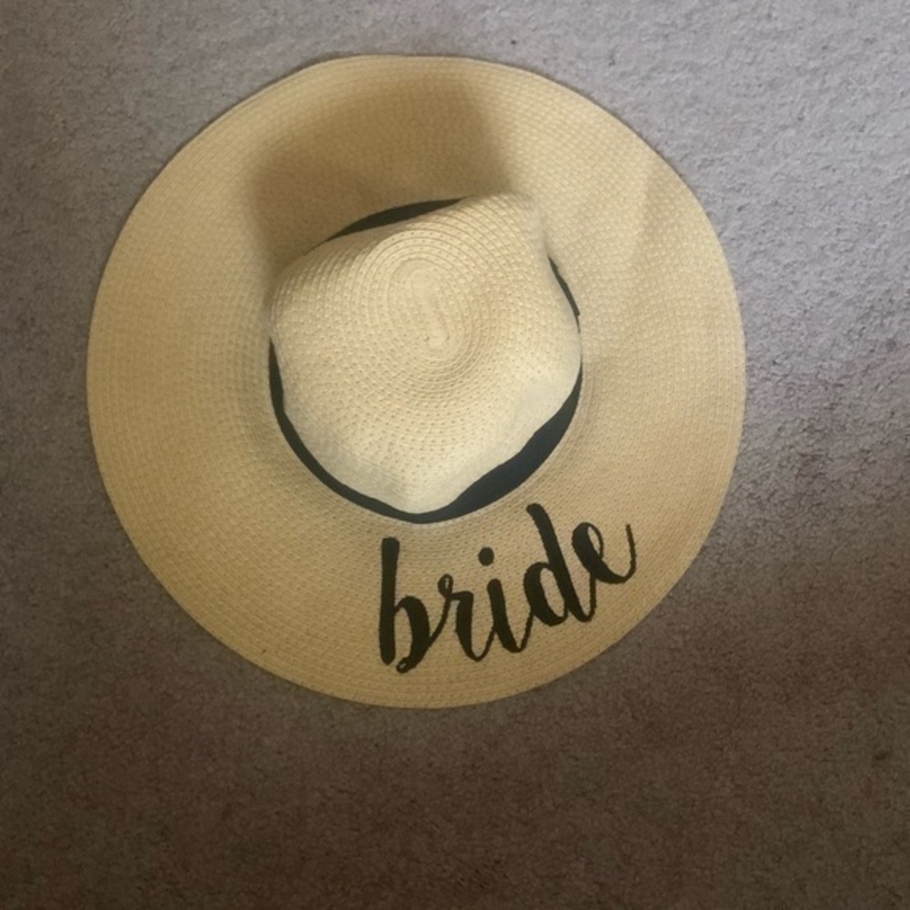 Bride straw hat